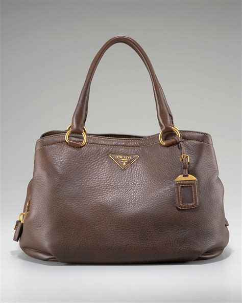 prada deerskin tote bag brown|Prada cervo lux chain.